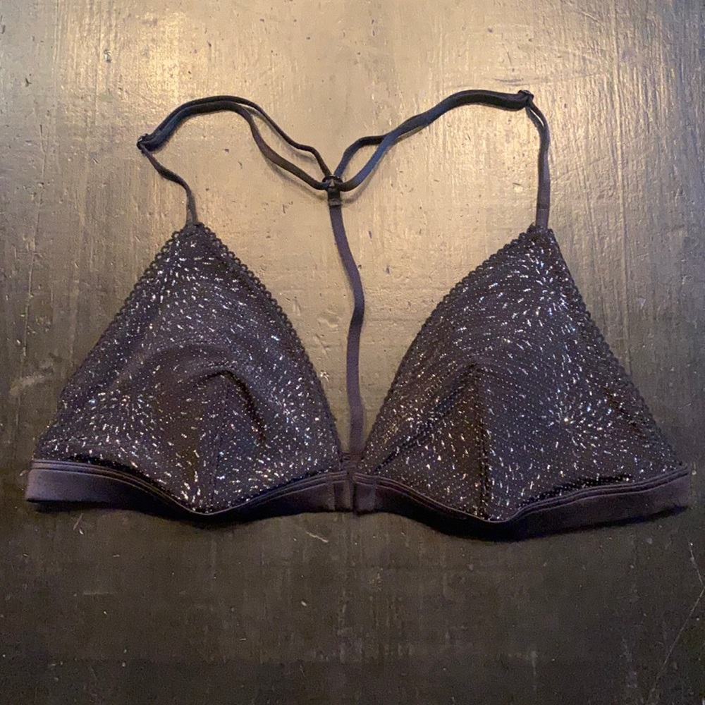 Victoria’s Secret black and sparkly bralette